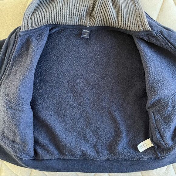 GAP Baby Gap Toddler Hooded Sweatshirt Cardigan Jacket 4 Button, Front Pockets - Picture 3 of 6